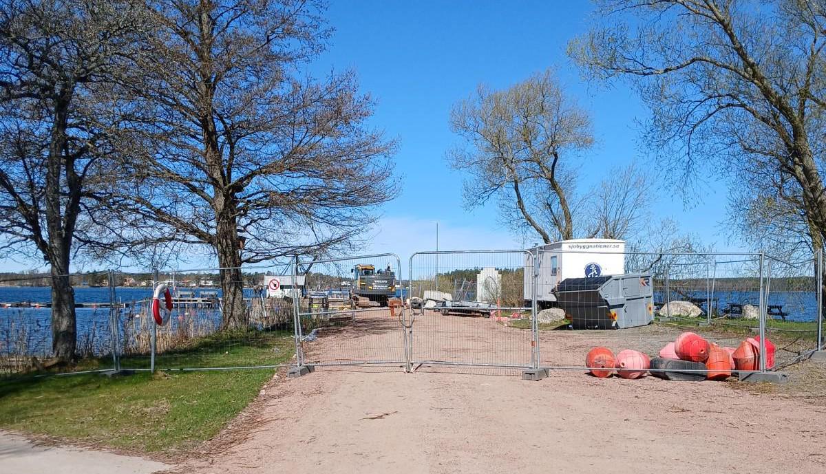 Flytbryggan stängd